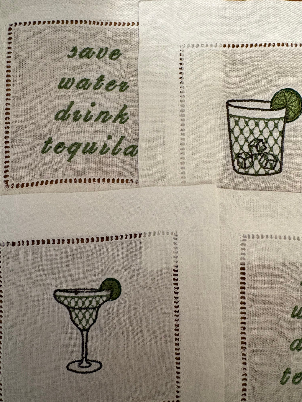 Margarita Cocktail Napkins, Set of 4