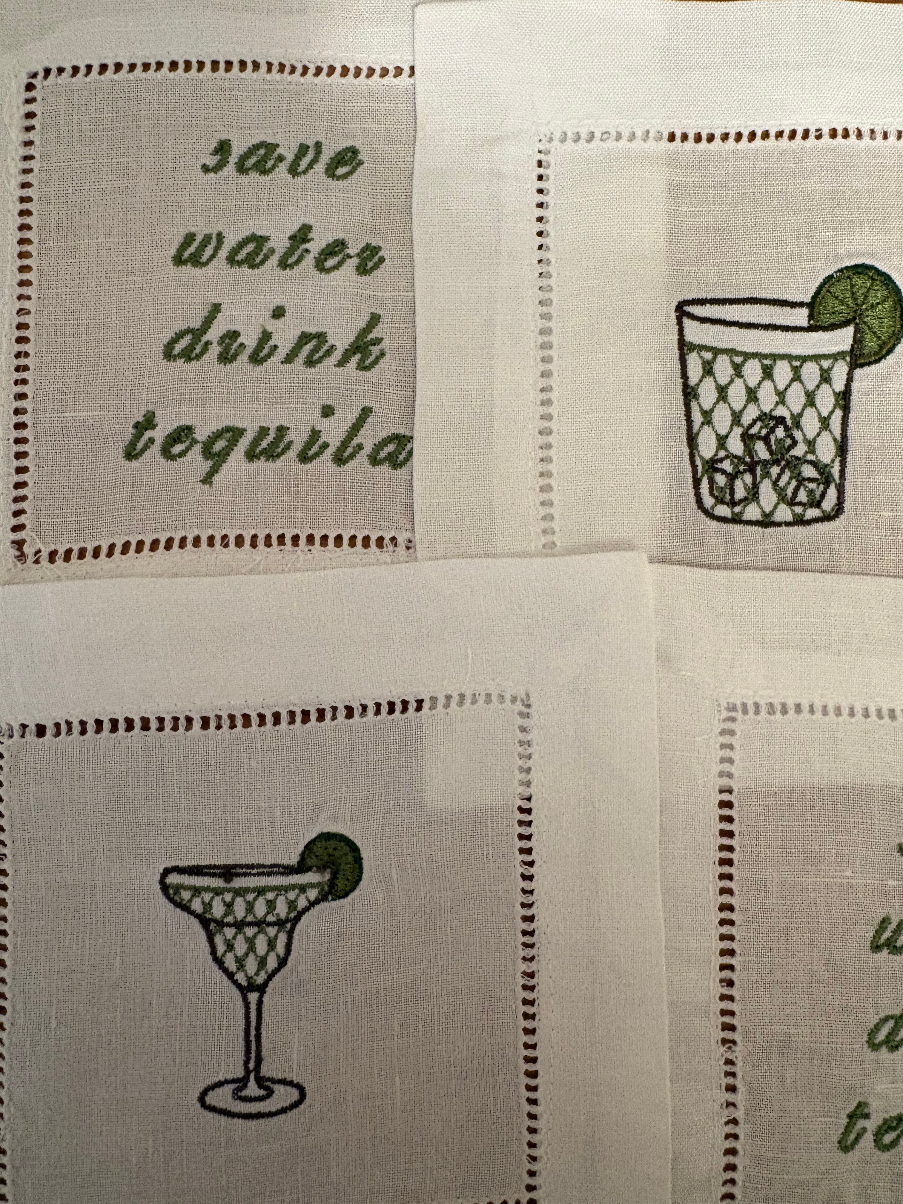 Margarita Cocktail Napkins, Set of 4