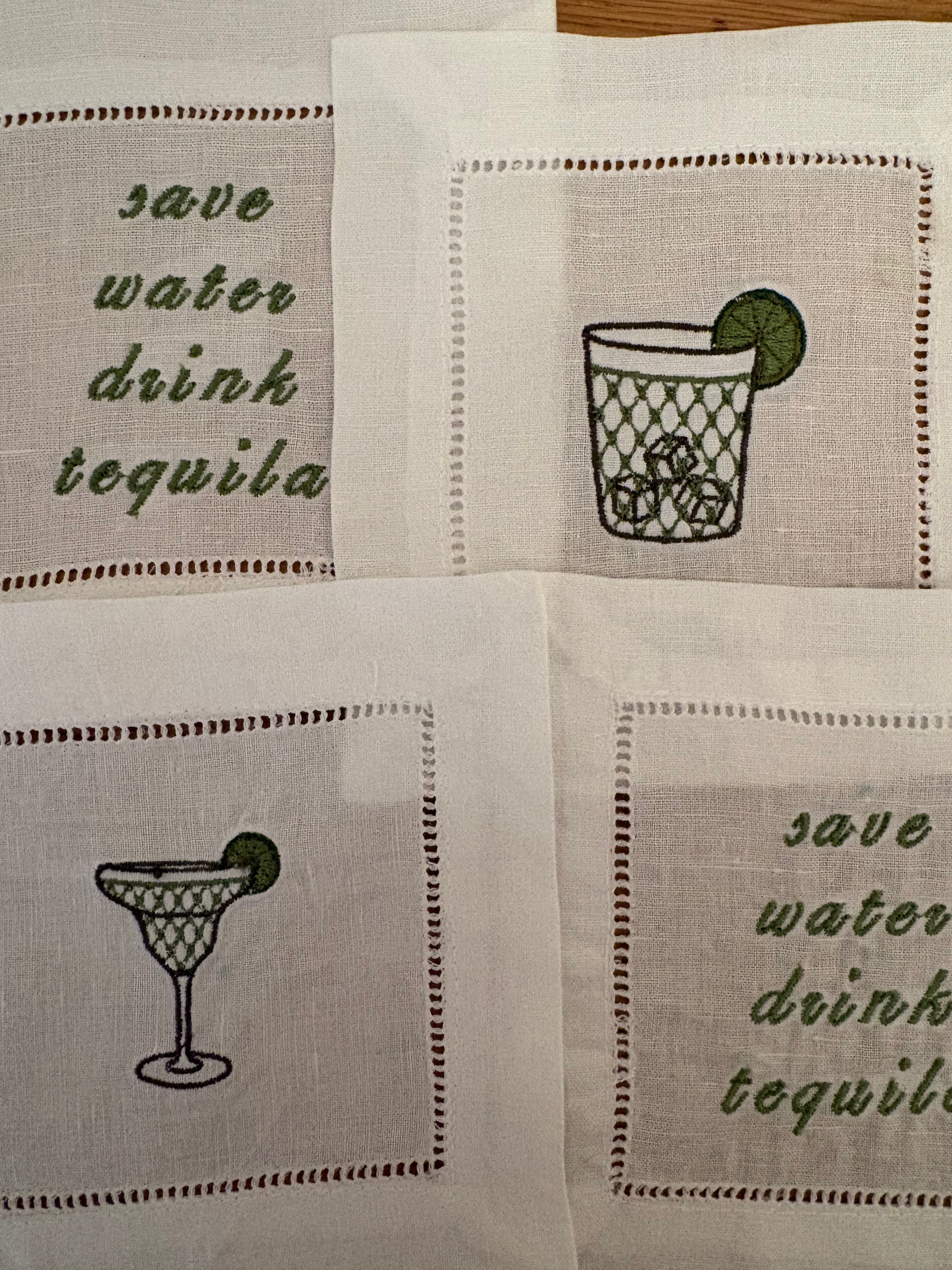 Margarita Cocktail Napkins, Set of 4