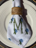 Personalized Single Initial Dinner Napkin, Set of 4