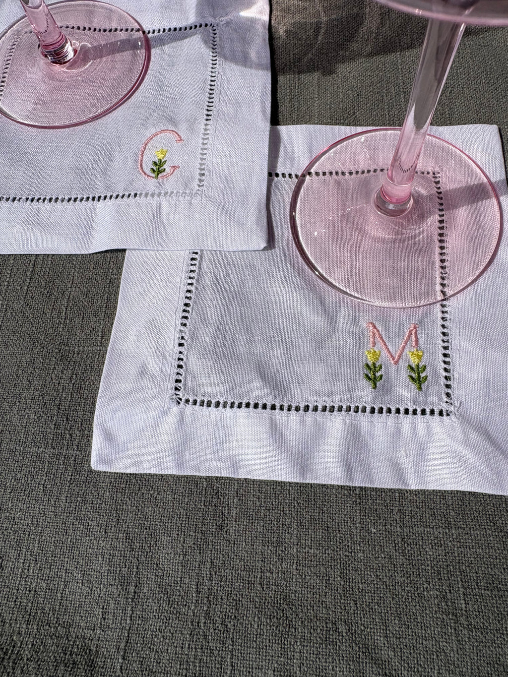 Personalized Small Square Cocktail Napkins, Set of 4
