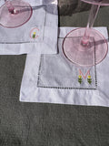 Personalized Small Square Cocktail Napkins, Set of 4