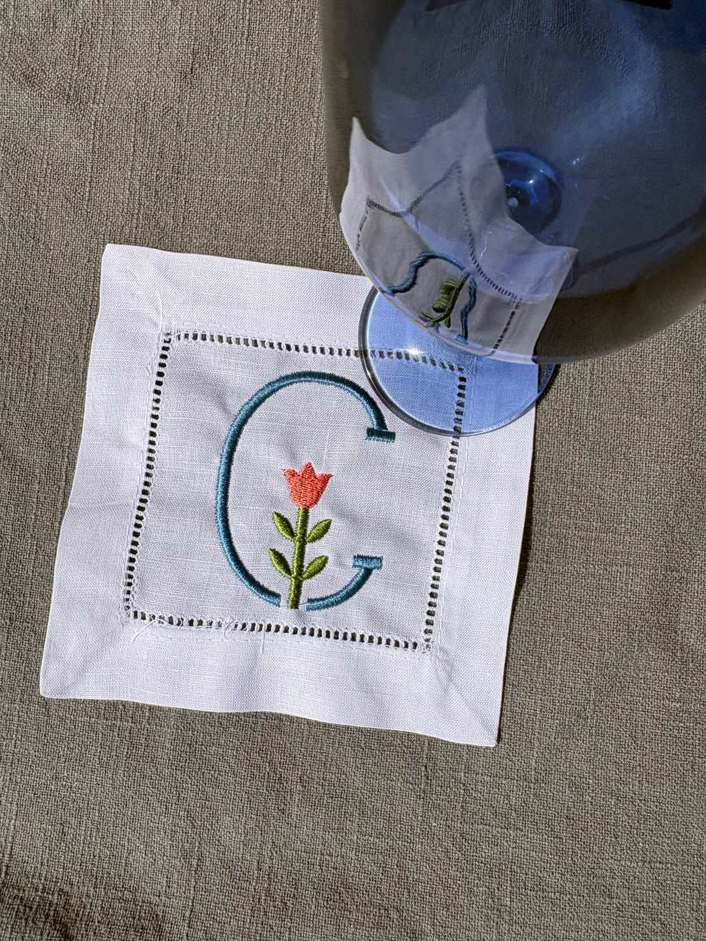 Personalized Large Square Cocktail Napkins, Set of 4