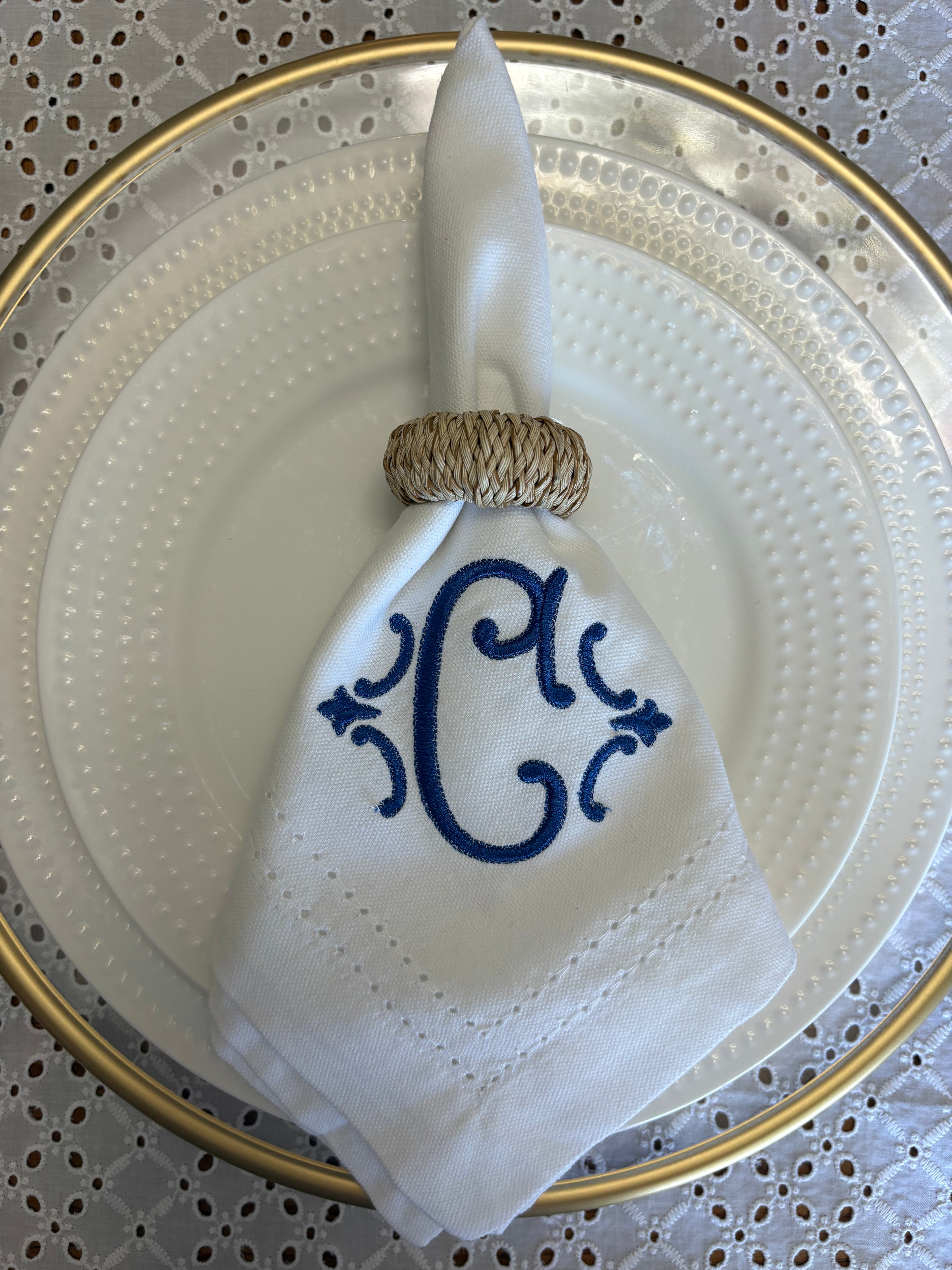 Personalized Romanesque Dinner Napkin, Set of 4